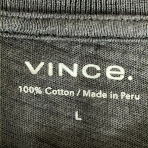 Vince. Polo Cotton Slub Classic in Sphere (Gray) - Size Large - Picture 7 of 9